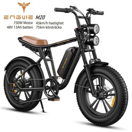 ENGWE M20 13AH batteri, 45 km/t hastighed, 750W motor, 75 km rækkevidde, 20*4,0 tommer fedt dæk elektrisk cykel til voksne