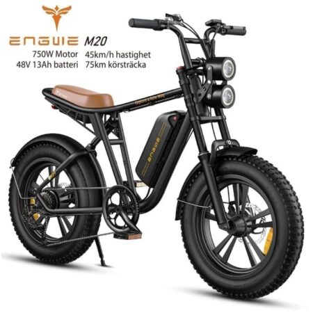 ENGWE M20 13AH batteri, 45 km/t hastighed, 750W motor, 75 km rækkevidde, 20*4,0 tommer fedt dæk elektrisk cykel til voksne