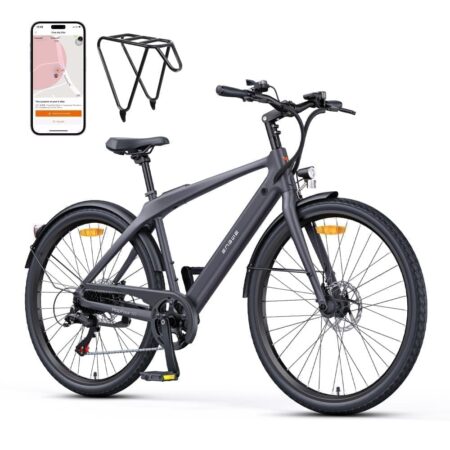 ENGWE N1 AIR, Kulstofstel, 15,6KG Let, 250W Motor, 40Nm Moment, 360Wh Batteri, 100KM Rækkevidde, Til Bykørsel Og Daglig Brug