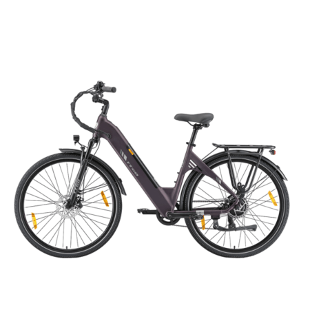El-bycykel TTGO C3SE, 36V 18Ah batteri, 28" dæk, lilla