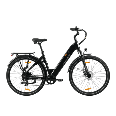 El-bycykel TTGO C3SE, 36V 18Ah batteri, 28" dæk, sort