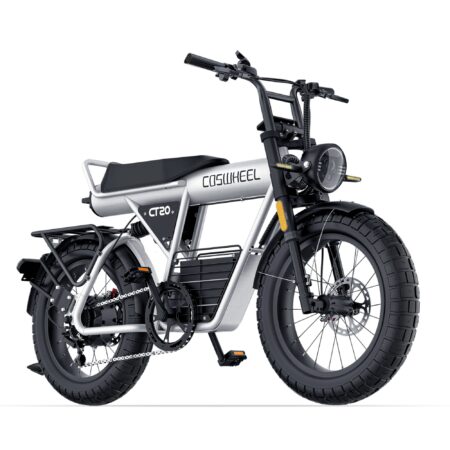 Elcykel COSWHEEL CT20, 48V 25Ah, Lang rækkevidde, Grå