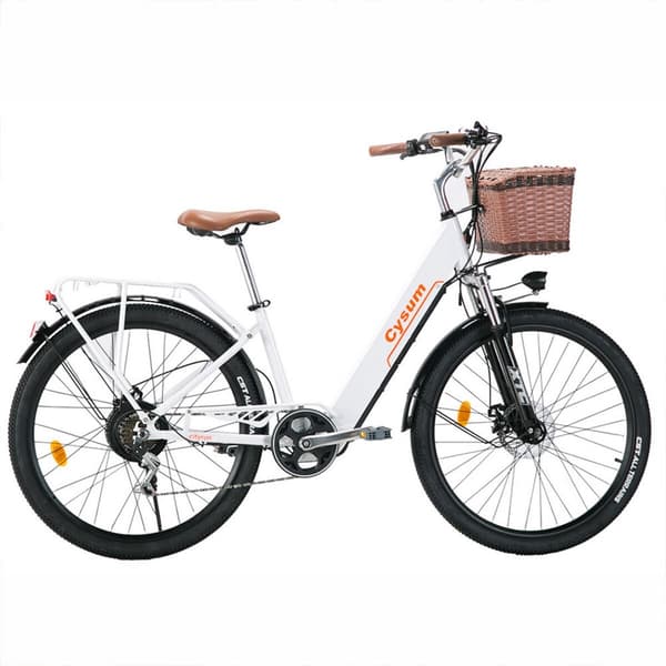 Elcykel Cysum Cityrun, 26", til bypendler, hvid Elcykel Cysum Cityrun, 26", til bypendler, hvid