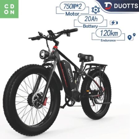 Elcykel | DUOTTS S26 | 20AH Batteri | 25 km/t topfart | 1500W Motor | 120 km rækkevidde
