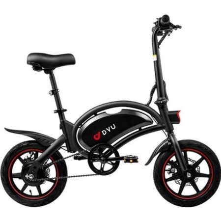 Elcykel - DYU - D3F - 14 Tommer - Motor 250W - Rækkevidde 40KM - Skivebremser