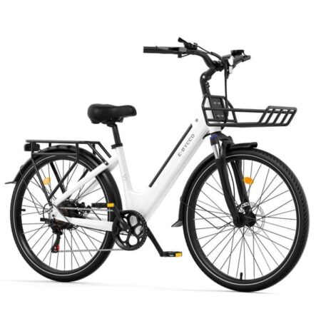 Elcykel EBYCCO V1 36V15.6AH Batteri 500W Motor 28 tommer Dæk Elcykel Skicykel Bycykel Whitev Bremse