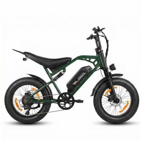 Elcykel ESKUTE V202, 48V 20.8Ah, 20" Fat Tire, Fuld Affjedring, Grøn