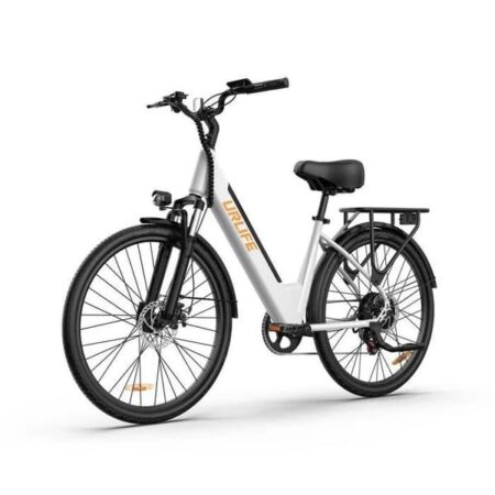 Elcykel URLIFE E26 til voksne, batteri 36 V 13 Ah, motor 250 W, dæk 26 tommer, ideel til byrejser.