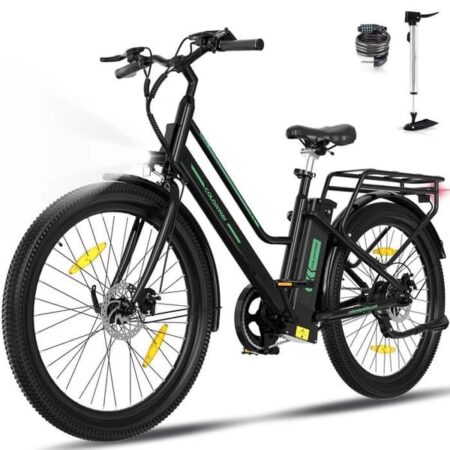 Elcykel VAE COLORWAY 27.5" Sort - Motor 250W - Aftageligt Lithiumbatteri 36V 12Ah - Pedalassistance