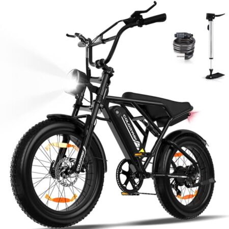 Elcykel VAE - COLORWAY - Sort - 20" med Dæk 4.0 Fat - Aftageligt batteri 36V 12Ah - E-BIKE Til Terræn - Elektrisk MTB