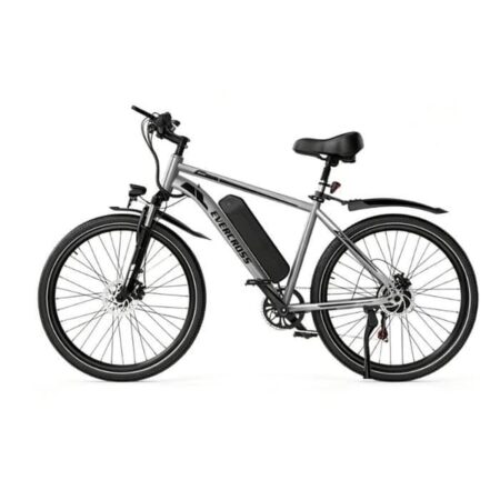 Elcykel VAE EVERCROSS TECH EK15 26" - 250 W - 36V 374Wh - 7 gear - Skivebremser - Dobbelt affjedring - Grå