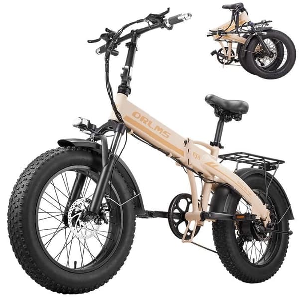 Elcykel sammenfoldelig - ORLMS - S9F - Motor 500W (spids 1500W) - Aftageligt batteri 48V13Ah IPX6 - Fat dæk 20×4.0 Elcykel sammenfoldelig - ORLMS - S9F - Motor 500W (spids 1500W) - Aftageligt batteri 48V13Ah IPX6 - Fat dæk 20×4.0