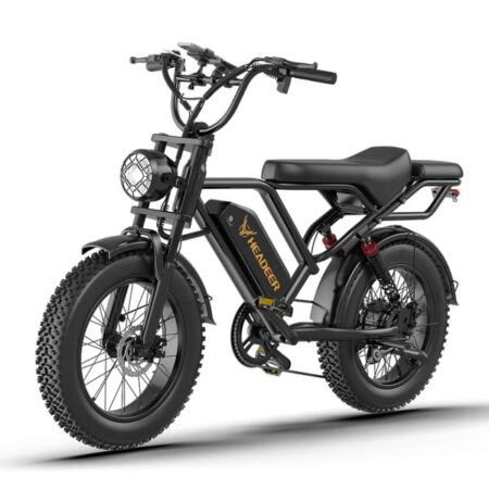 Electric Bike Headeer BK20 - 48V 15Ah Battery, 20" Off-Road Fat Bike, Black