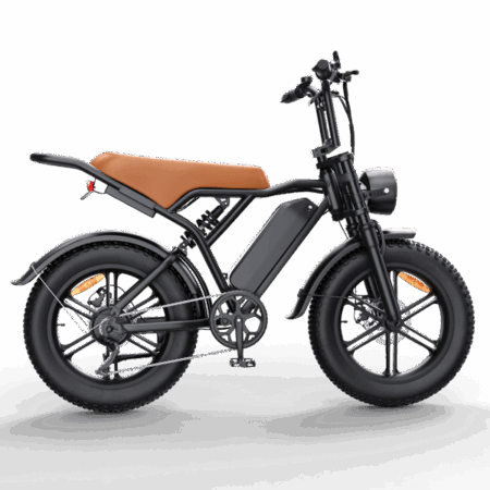Electric Bike UPLEE G20, 48V 15.6AH Removable Battery, 20" Fat Bike, Black