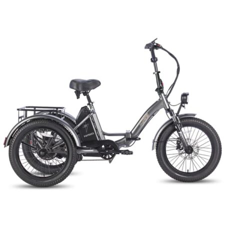 Electric Cargo Tricycle Fafrees F20 Mate - 48V 18.2Ah, Foldable 3-Wheel Utility E-Bike, Grey