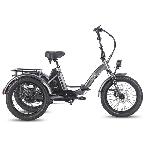 Electric Cargo Tricycle Fafrees F20 Mate - 48V 18.2Ah, Foldable 3-Wheel Utility E-Bike, Grey Electric Cargo Tricycle Fafrees F20 Mate - 48V 18.2Ah, Foldable 3-Wheel Utility E-Bike, Grey