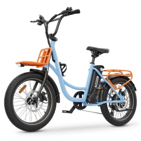 Elektrisk bycykel Hidoes C6 - 250W 36V 13AH - Fat Tire Elcykel - Blå