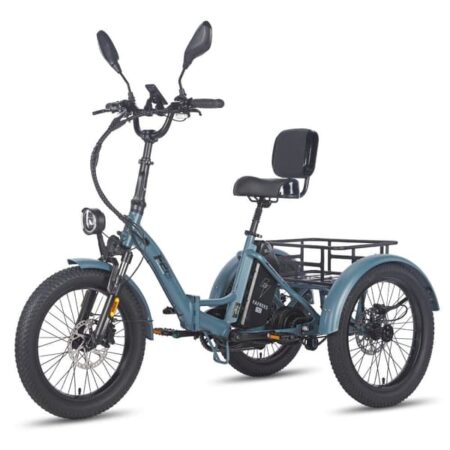 Elektrisk last-trehjulet cykel Fafrees F20 Mate, 48V 23.45Ah aftageligt batteri, foldbar, blå