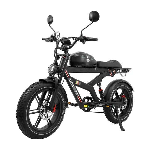 Elektrisk mountainbike DUOTTS F20, 52V 27AH batteri, GPS-sporing Bluetooth-app, sort Elektrisk mountainbike DUOTTS F20, 52V 27AH batteri, GPS-sporing Bluetooth-app, sort