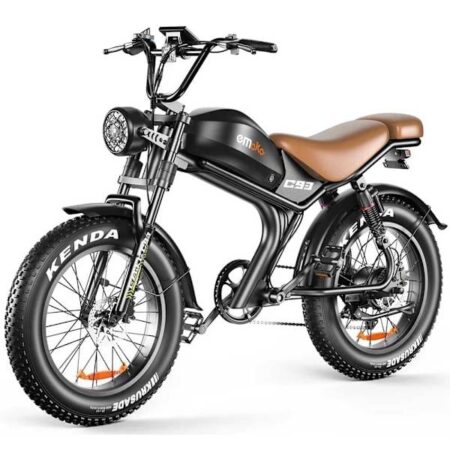 Emoko C93 elcykel i knallertstil, 1000W motor, 20AH batteri, 20''*4.0 dæk, 50KM/H, 7 gear.
