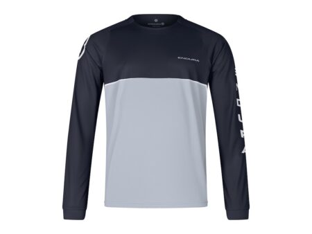 Endura - CORE PRINTED TEE - Cykeltrøje - Lange ærmer - Sort-Grå - XXL