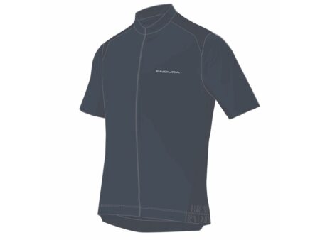 Endura Loop Zipped cykeltrøje korte ærmer carbon grey herre