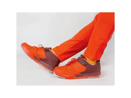 Endura MT500 Burner - Cykelsko - Flats - SPD - Mørkerød/Orange - Str. 41.5
