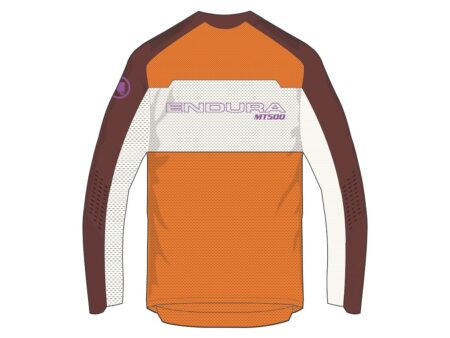 Endura MT500 Burner Lite Jersey - Cykeltrøje - Lange ærmer - End Orange - Str. S