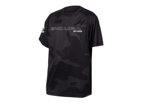 Endura MT500 - Cykeltrøje til børn - Korte ærmer - Sort - Str. 7-8 år