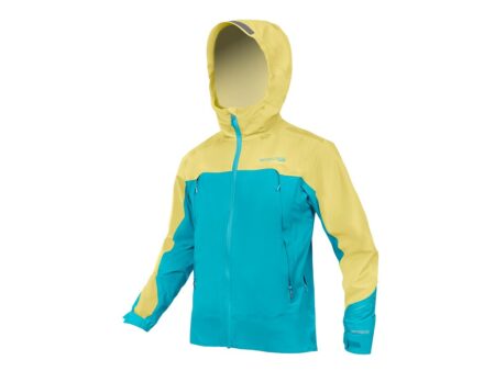 Endura MT500 Waterproof - Cykeljakke -Herre - Turkis/Lysegrøn - Str. M