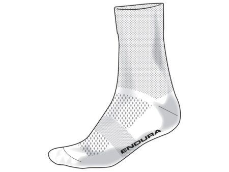 Endura PRO SL Sock - Cykelstrømper - Hvid - Str. L-XL