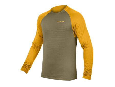 Endura SingleTrack Crew Fleece - Cykeltrøje - Tweed Green - Str. S