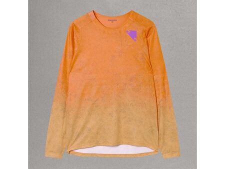 Endura Singletrack Printed Tee - Cykeltrøje - Lange ærmer - End Orange - Str. 3XL
