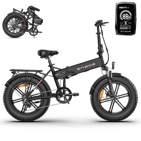 Engwe EP-2 Pro voksen folde elcykel, 750W motor, 48V 13AH batteri, 20''*4'' fat tire cykel.