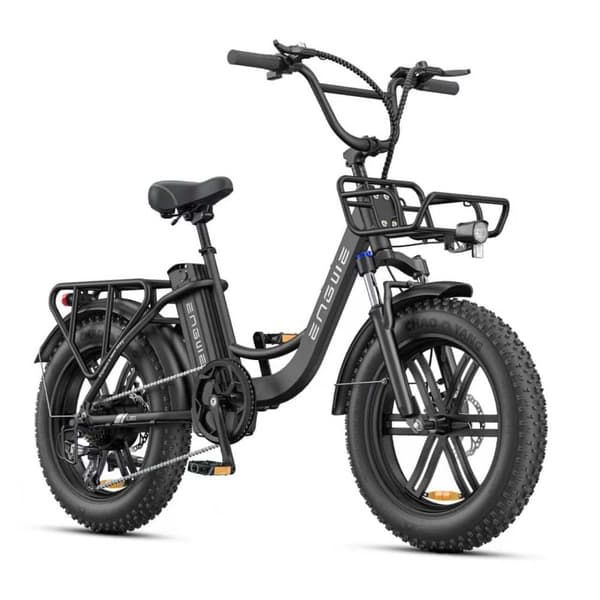 Engwe L20 Boost Elcykel 20 tommer tykt dæk 48V13ah 250W 126km momentsensor med boost-knap LCD-display Elcykel sort Engwe L20 Boost Elcykel 20 tommer tykt dæk 48V13ah 250W 126km momentsensor med boost-knap LCD-display Elcykel sort
