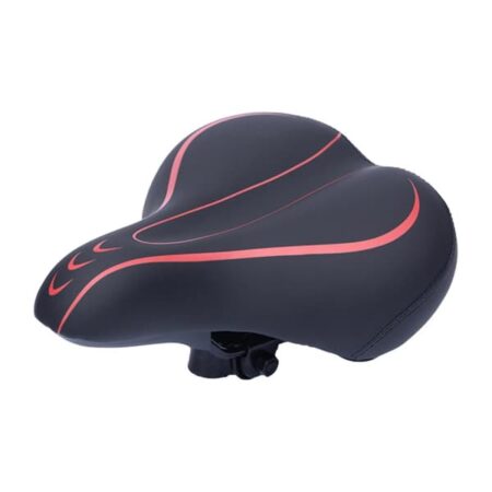 Ergonomisk Stødabsorberende Landevejs- og Mountainbike-sadel (Sort & Rød)