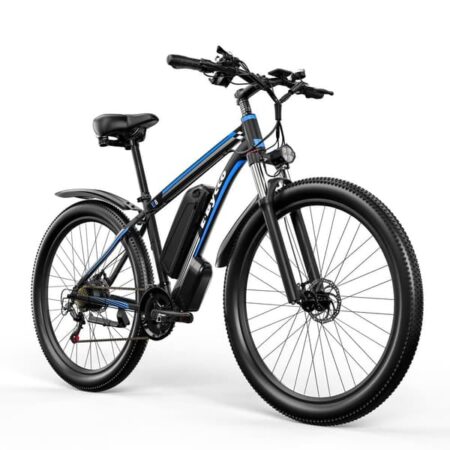E· BYCCO E8 29 tommer mountainbike med elcykel, 750W motor, 48V 17,5Ah batteri, Shimano, by- og mountainbike