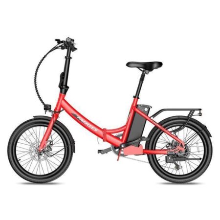 F20 Lyst Elcykel med LCD-skærm - Motor 250W - Batteri 36V 20Ah - Dæk 20×1,95 tommer - Rød