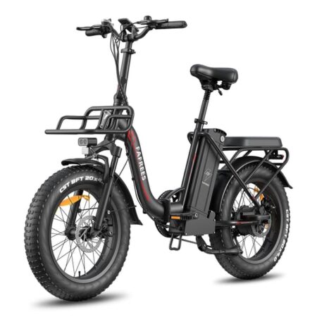 FAFREES F20 Max foldbar elcykel, 500W motor, 30AH batteri, 25 km/t maksimal hastighed, 20*4.0 dæk, 7 gear, skivebremser, sort