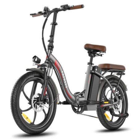 FAFREES F20+ Pro Compact Folding City El-cykel, 36V 25Ah batteri, 250W bagdrevsmotor, 45 Nm drejningsmoment, LCD-skærm, SHIMANO 7-Speed og Rear Rack-Gunmetal Grey