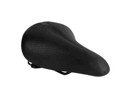 FORCE Soft Uni sadel med fjedre - Sort
