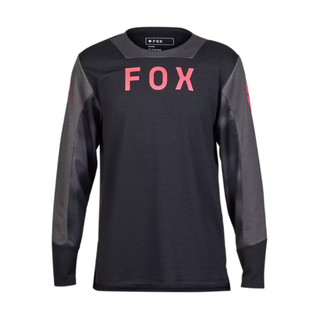 FOX Defend Taunt langærmet cykeltrøje sort junior