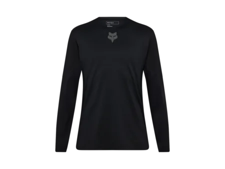 FOX Flexair Jersey - Cykeltrøje - Lange ærmer - Sort - Str. L
