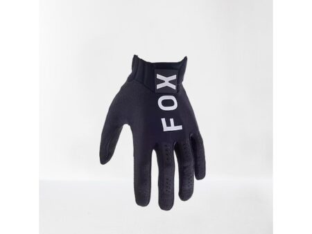 FOX Flexair cykelhandske med lange fingere sort (Størrelse: Medium)