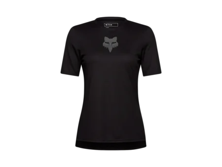 FOX Ranger Jersey - Cykeltrøje - Korte ærmer - Dame - Sort - Str. L
