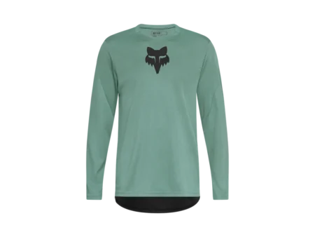 FOX Ranger Jersey - Cykeltrøje - Lange ærmer - Herre - Pine - Str. M