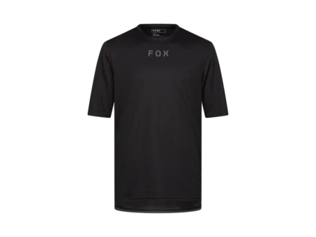 FOX Ranger Woodmark Jersey - Cykeltrøje - Korte ærmer - Sort - Str. S