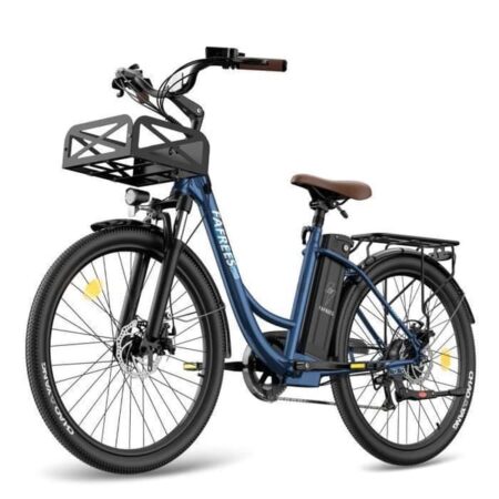 Fafrees F26 Lasting elcykel 26 tommer, 36V 20.3Ah, 250W 25km/h, By E-Cykel Rækkevidde 80-200 km, Belastning 120kg blå