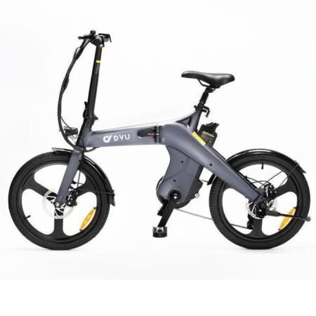Folding elcykel DYU-T1 - Rækkevidde 60 km - Aftageligt batteri 10 Ah - Motor 250 W - Dæk 20"