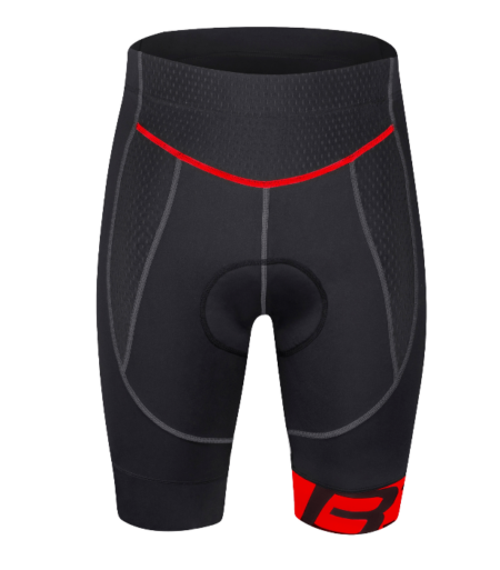 Force B30 Cykelshorts - Sort / Rød